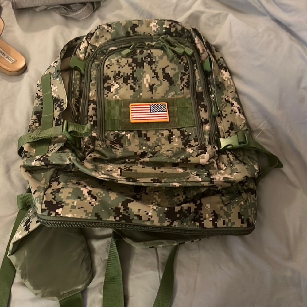 Multiple compartment army/ Air Force backpack